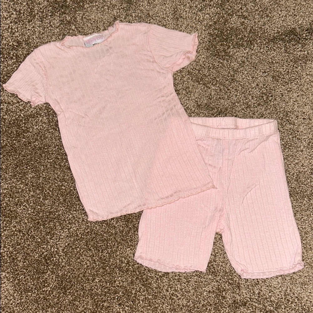 MON PETIT Kids Pink Pajama Set 18M